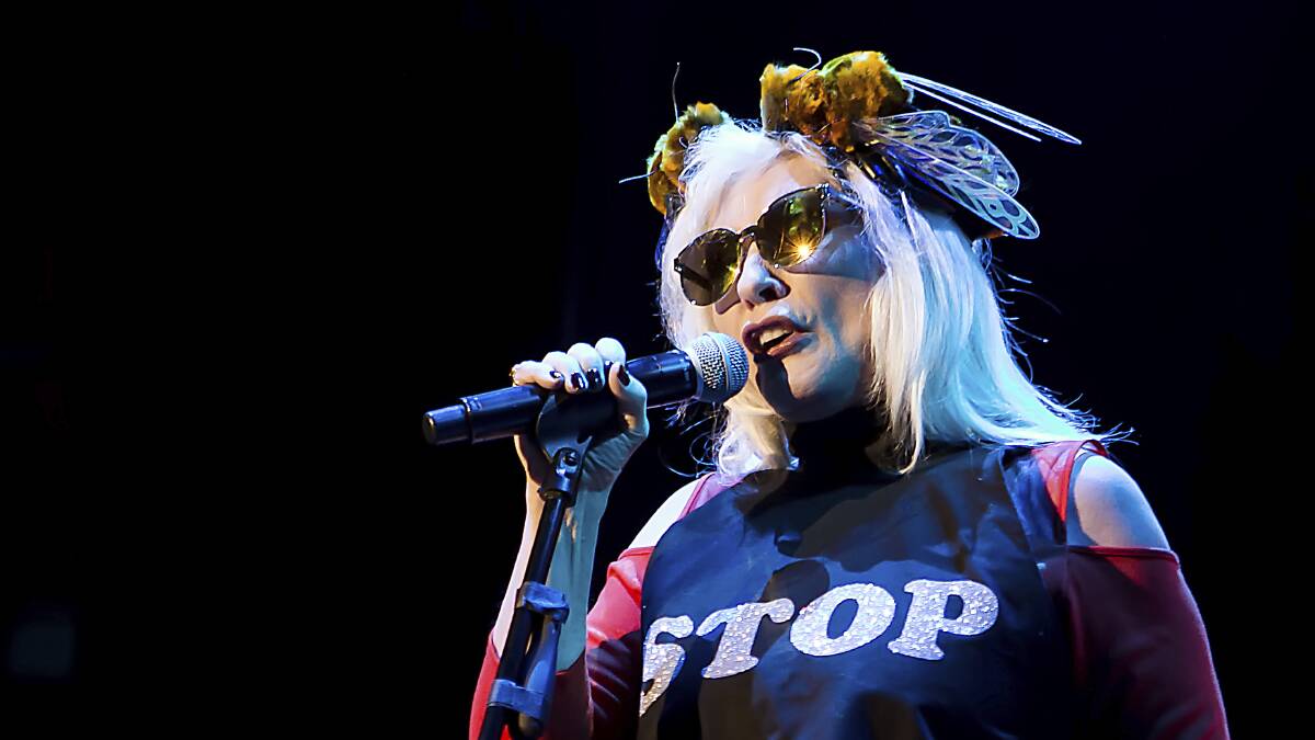 REAL DEAL: Deborah Harry of Blondie in concert in London. Picture: Grant Pollard/Invision/AP