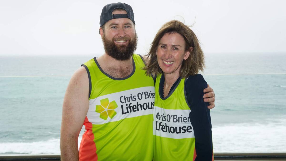 FOR MUM: Stuart Stoddart with his mum Sue who, in 2016, was diagnosed with thyroid cancer. Stuart is leading a team on the Great North Walk from Sydney to Newcastle to raise funds for the Chris O'Brien Lifehouse. Picture: Supplied