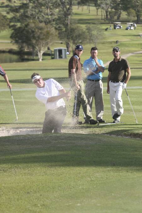 TIMES CHANGE: Golfers enjoying the former Morisset golf course in 2013. Reader Louie Arnett has concerns about plans for the site.