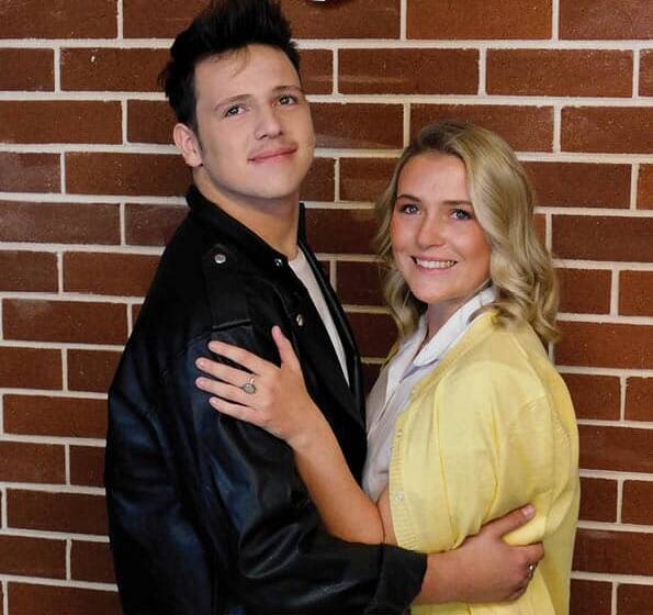 STILL THE WORD: Freddie Hellier plays Danny Zuko, and Rosie Jenkins is Sandy Dumbrowski in the WMTC production of 'Grease' which opens on November 15. Picture: Supplied