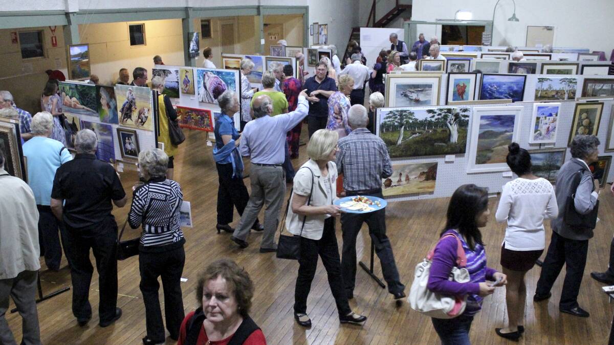 The annual Art Lovers Movement annual exhibition. Picture: David Stewart