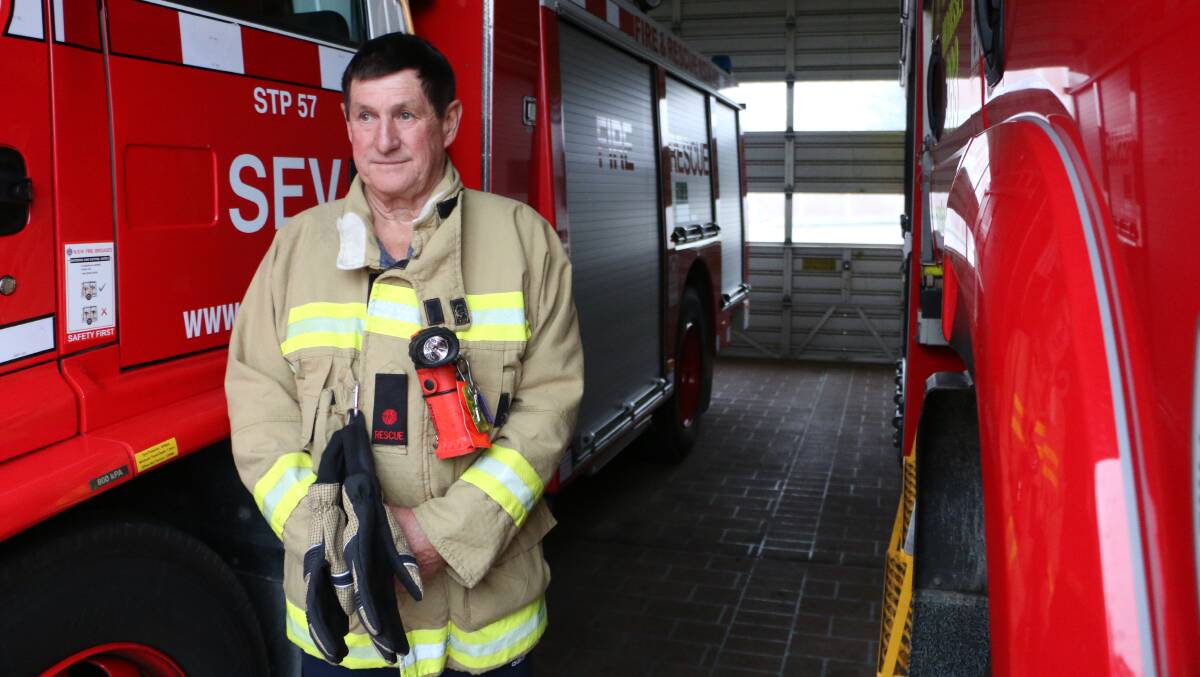 Jim Reddish said he'd witnessed vast changes in the equipment and technology used to fight fires during his 30 years on the job. Picture: David Stewart