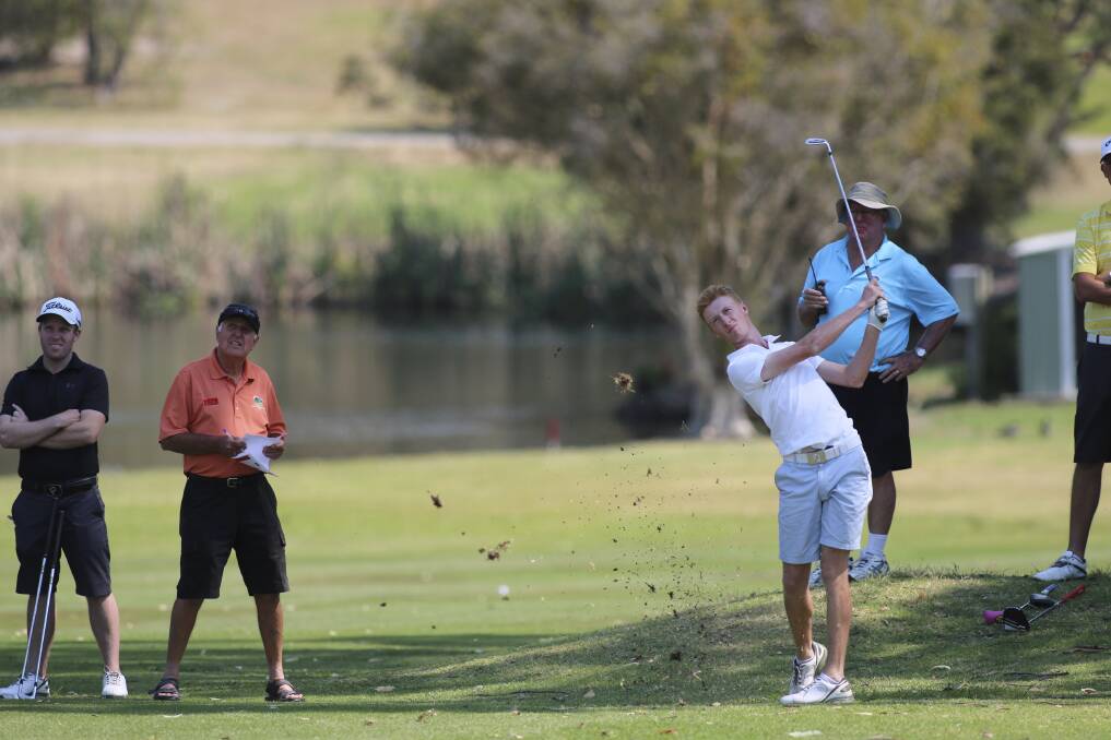 PICTURESQUE: Professionals take part in the annual Pros' Shoot-Out at Morisset Country Club. Picture: David Stewart
