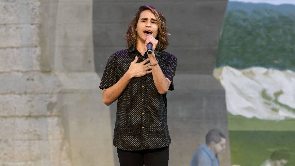 SINGER: Isaiah Firebrace won the 'X-Factor' in 2016, and was Australia's representative at Eurovision in 2017. See him on stage at Cooranbong on Sunday. Picture: Supplied