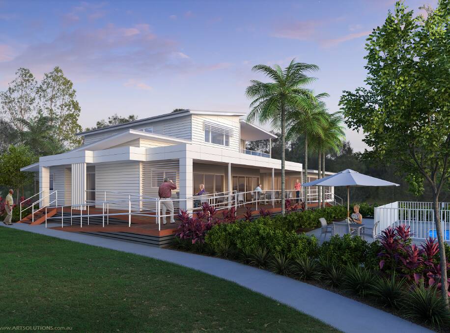 VILLAGE HUB: The $1 million community clubhouse at Ingenia Lifestyle The Grange, at Morisset,  is expected to be completed by May next year. Artwork: Supplied