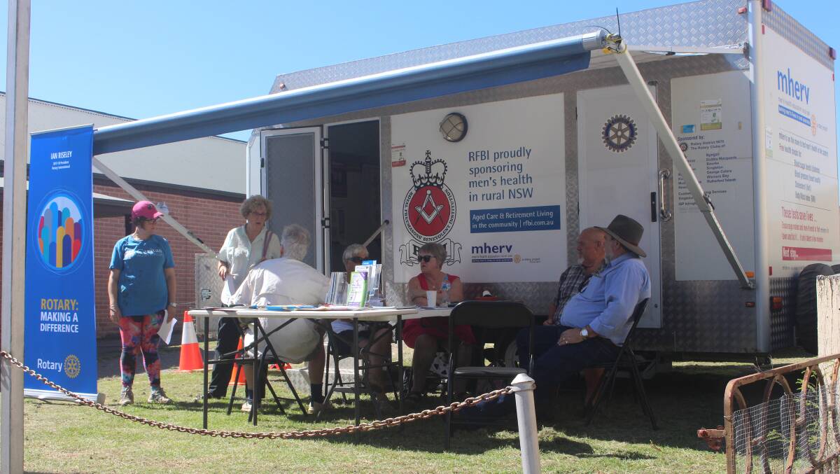 FREE CHECK: The MHERV van has been popular with men in regional and rural towns who never find the time to visit the doctor. The van will be in Toronto and Morisset next week. Picture: Supplied.