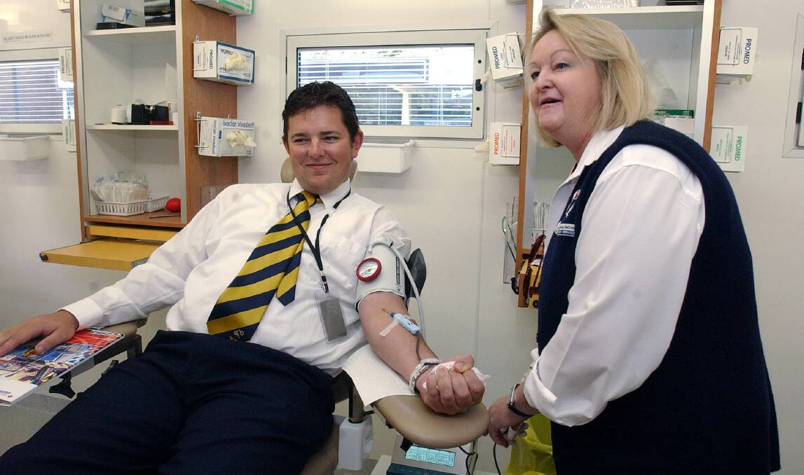 APPOINTMENT: Roll up your sleeve and make a donation when the Red Cross Mobile Blood Service arrives in Morisset from January 15. Picture: Fairfax Media