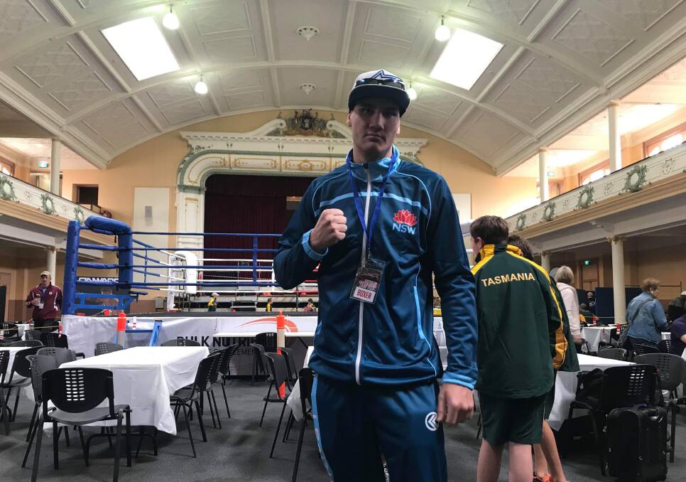 NATIONAL SUCCESS: The NSW and now Australian amateur cruiserweight boxing champion, Tristan Maskell, in Hobart. Picture: Supplied