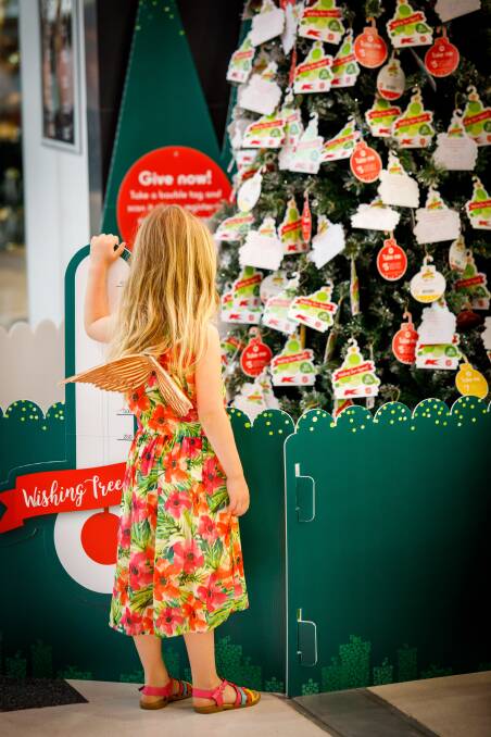 SUPPORT: Another option is to take a bauble tag from the Wishing Tree and scan it at any register to give a $5, $7 or $10 contribution to the appeal. Picture: Supplied