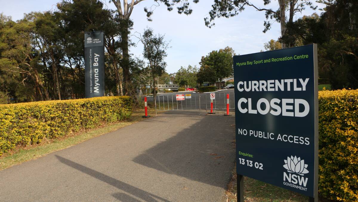MORE WAITING: The Myuna Bay Sport and Recreation Centre, on Wangi Road, remains closed. Picture: David Stewart