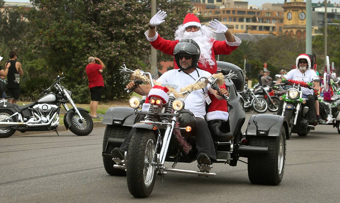This will be the 40th year of the Newcastle Toy Run. To mark the occasion, Santa and Mrs Claus will visit Toronto Diggers this Saturday where generous locals have provided a stack of toys for needy local families. Picture: Marina Neil