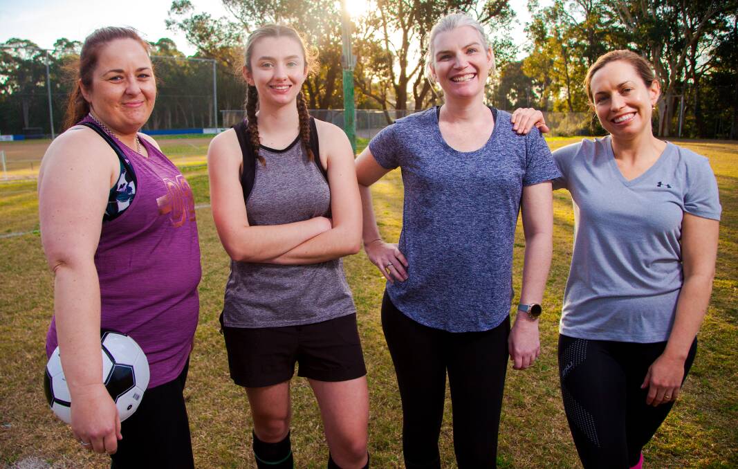 NO JUDGEMENT: The Kick-On for Women program promises a safe, comfortable and welcoming environment for women wanting to learn the basic skills of soccer. Picture: Supplied