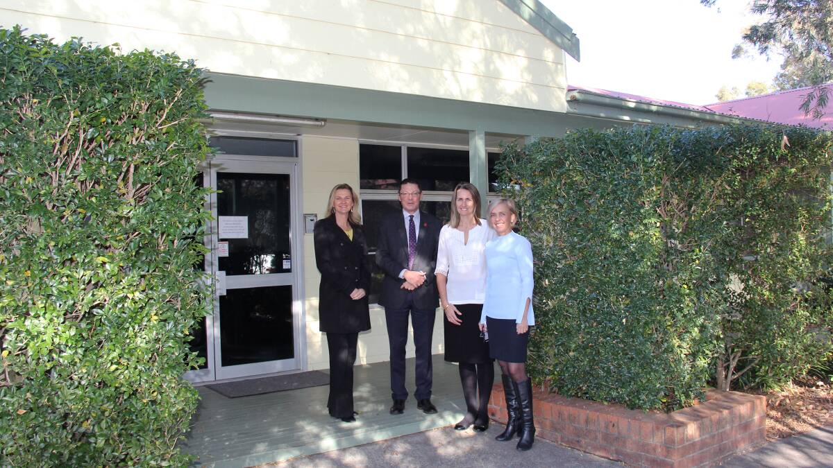 FUNDING: Pictured at this morning's announcement at Long Jetty are, from left, Cr Jilly Pilon, Scot MacDonald, Melissa Pickering, the acting director of nursing subacute and community, and Gillian Isaac, divisional director aged, subacute and complex care. Picture: Supplied