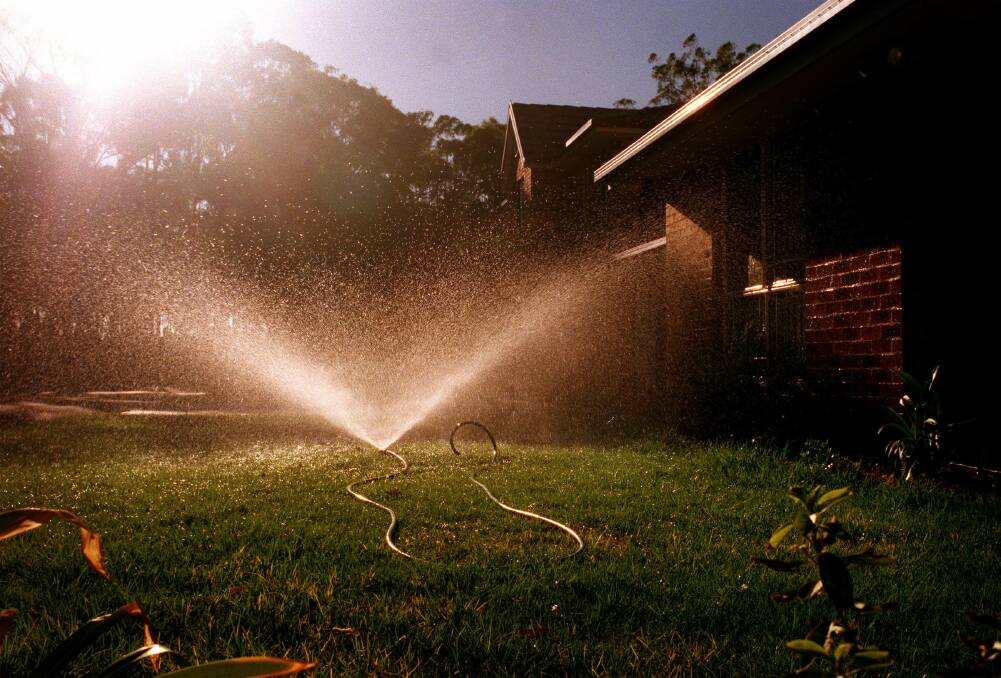 TURN IT OFF: Sprinklers will be banned under Level 1 waster restrictions to begin on the Central Coast from Monday, February 10. Picture: Tamara Voninski