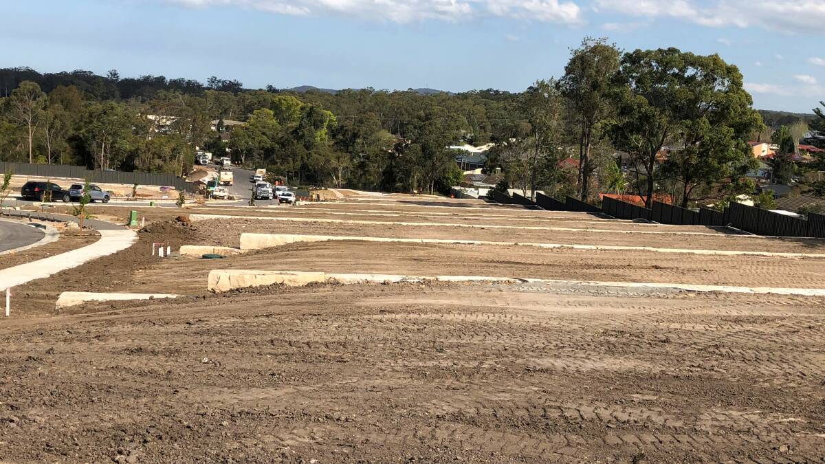 Site preparations have begun on the new display home village at Watagan Park. Five of the state's leading building firms will erect 16 display homes in the Cooranbong estate. Picture: Supplied