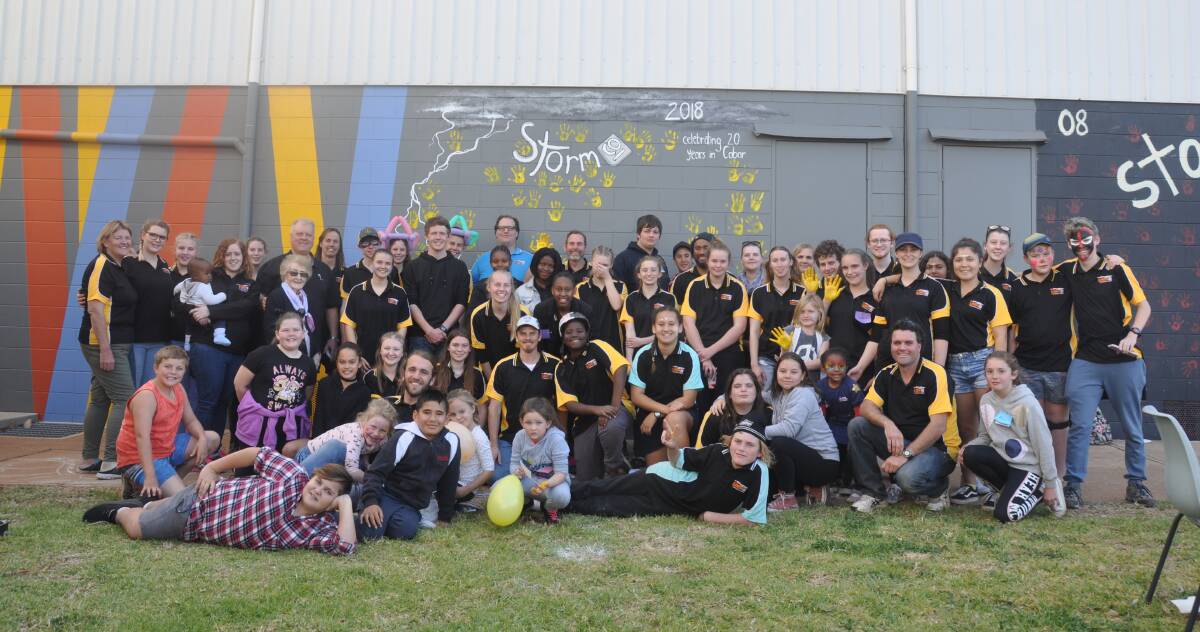 MILESTONE: The StormCo team from Avondale School celebrate the program's 20-year anniversary with Cobar locals. Picture: Supplied
