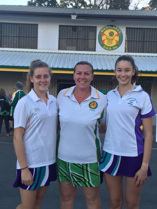 DEDICATION REWARDED: The Westlakes umpiring trio of, from left, Keeley Fuller,
Kim McManus Smith, and Lydia Philpott. Picture: Supplied