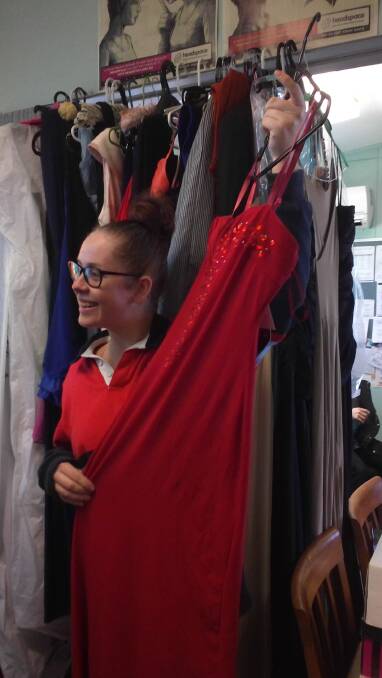 LIKE IT: Students at Toronto High School on Monday sampled some of the free school formal wear that will be on offer this Saturday. Picture: Supplied