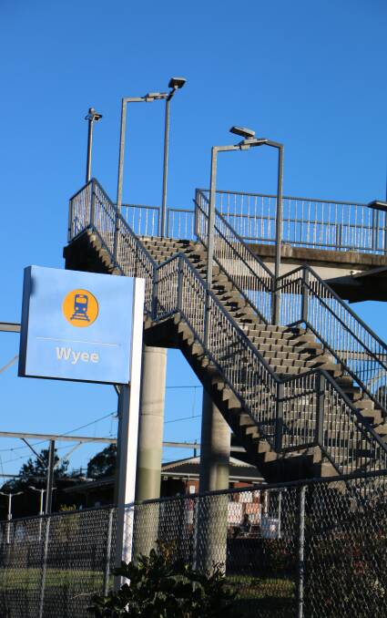 TALL ORDER: Steps at Wyee Station are proving a deterrent for many rail users. MP Greg Piper is calling for lifts to be installed.  Picture: David Stewart