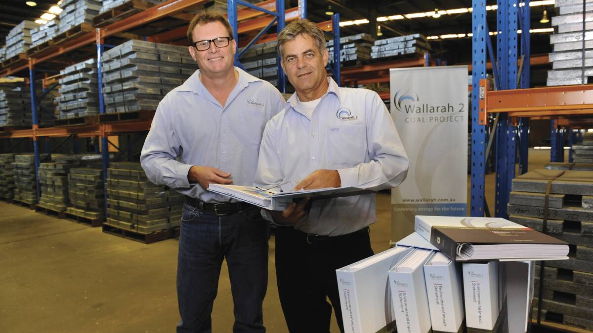 BENEFITS: Wyong Coal project manager Kenny Barry, left, with environment and community manager, Peter Smith. Picture: Supplied