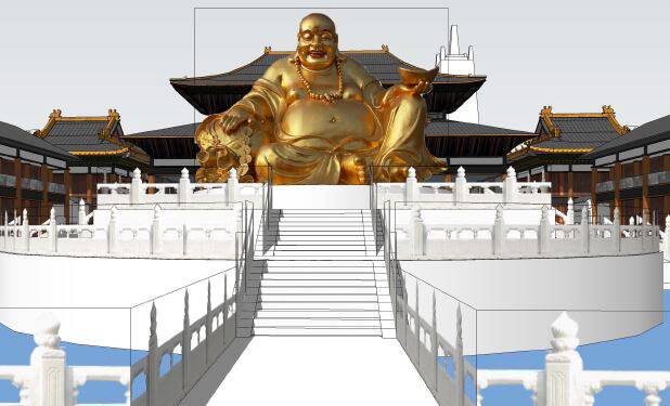 NO GO: An artist's impression of the Buddhist temple that was to form part of the proposed Chinese theme park at Warnervale. Artwork: Supplied