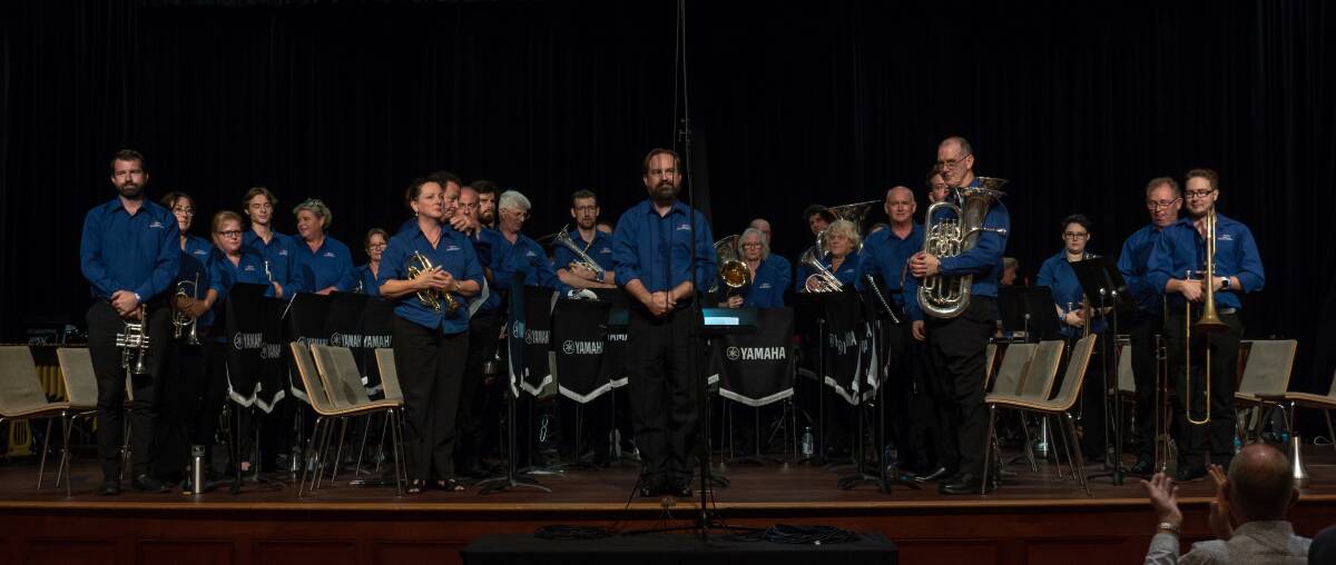 WELL PLAYED: Toronto Brass stands to acknowledge the applause after Sunday nights performance at Brisbane City Hall. Picture: Supplied