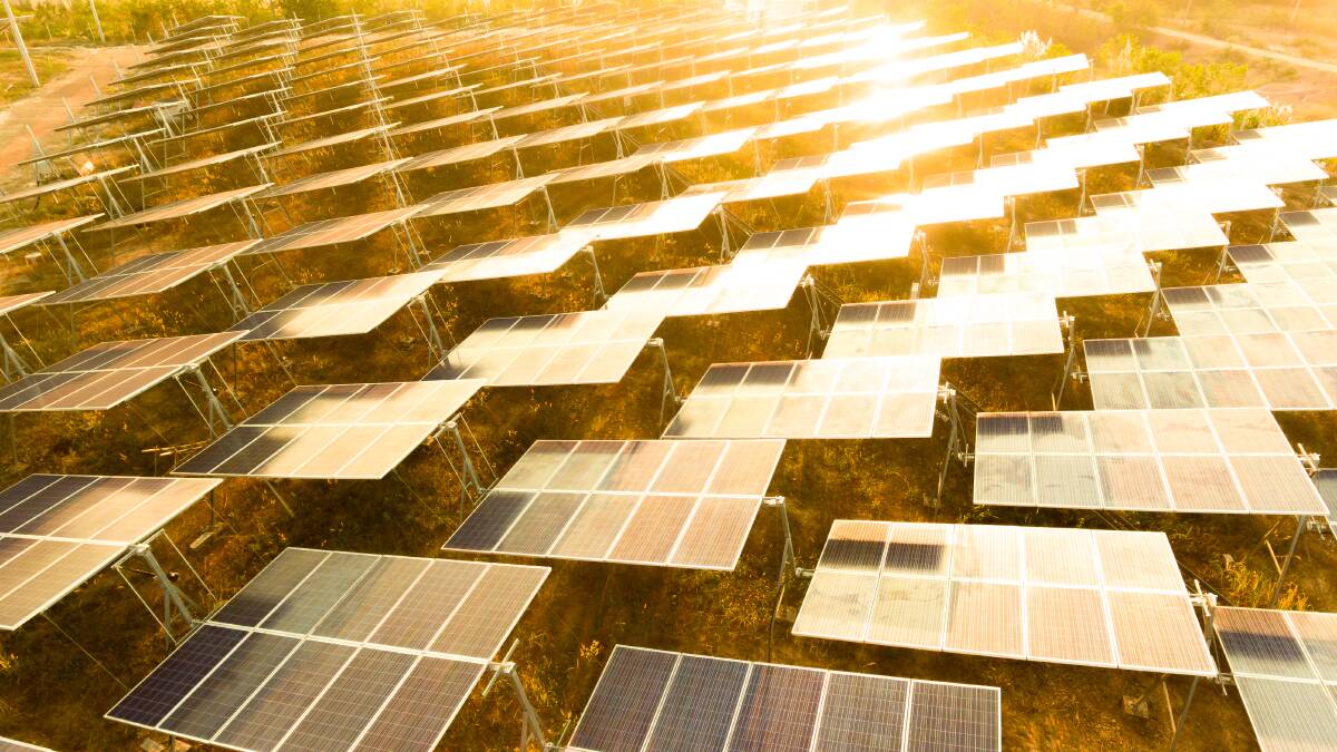 SUNNY SIDE UP: The solar farm will see thousands of 2.4-metre panels installed across 80 hectares at Mannering Park on rehabilitated land at the Vales Point power station ash dam. Picture: Shutterstock