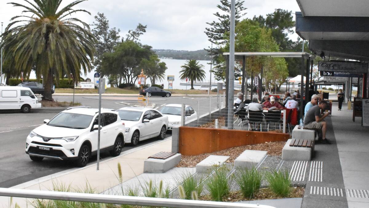 TRANSFORMED: The clean, contemporary look of the lake end of The Boulevarde has been welcomed by shoppers and businesses alike. Picture: Supplied
