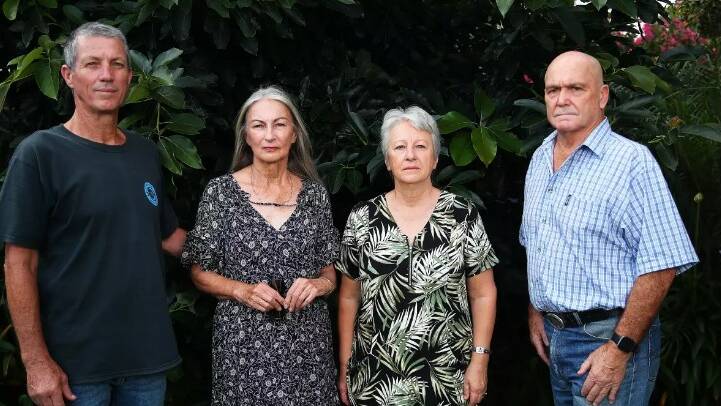 Funda creditors, from left, Richard and Marlene Lloyd and Janine and Don McLachlan. Picture: Peter Lorimer