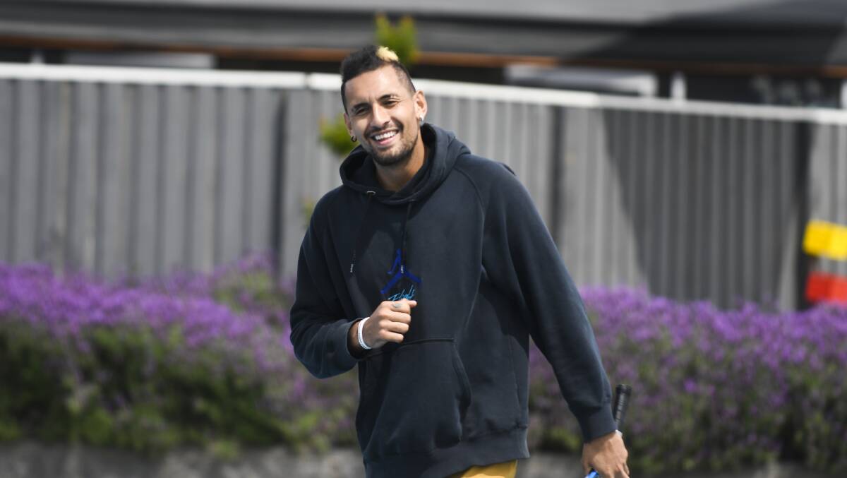 Nick Kyrgios is preparing for an Australian Open tilt. Picture: Dion Georgopoulos