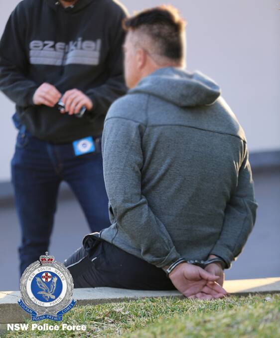 A 42-year-old man was arrested at a home in Terrigal on the Central Coast before being charged at Gosford Police Station. 

Photo: NSW Police