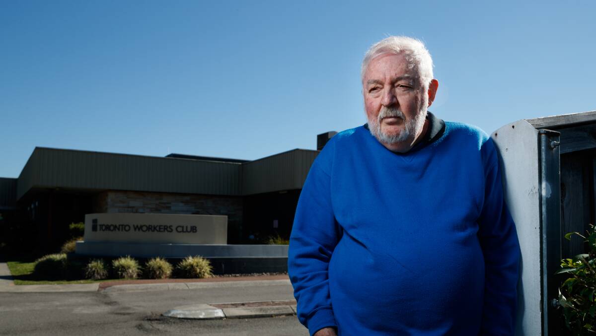 BIG LOSS: Toronto Workers Club member Ray Fairall is unhappy about the data collected on him by pokie designer Aristocrat, who were targeted by hackers, despite him never playing their machines. Picture: Max Mason-Hubers

