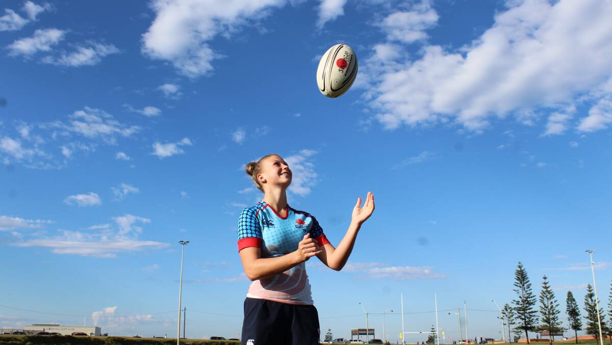 BIG PLAY: St Paul's High School student Layne Morgan is working on her speed as she prepares to play for Australia at the Youth Commonwealth Games in the Bahamas in July.