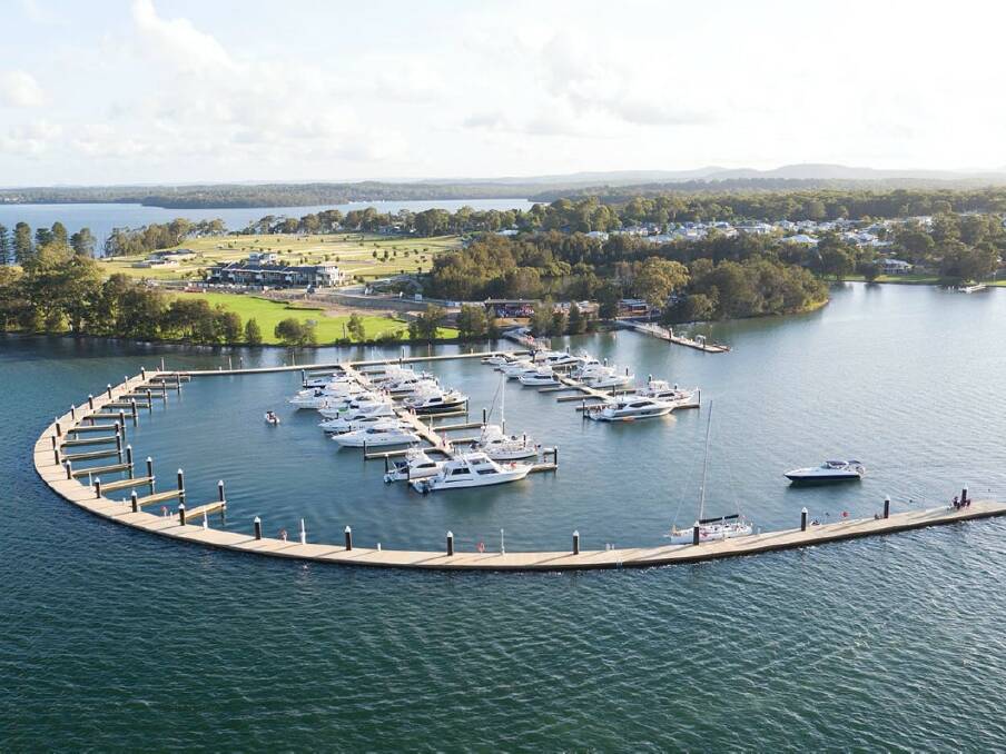 GRAND PLAN: Trinity Point at Morisset Park. The helipad will be built on the eastern fringe of the marina. 