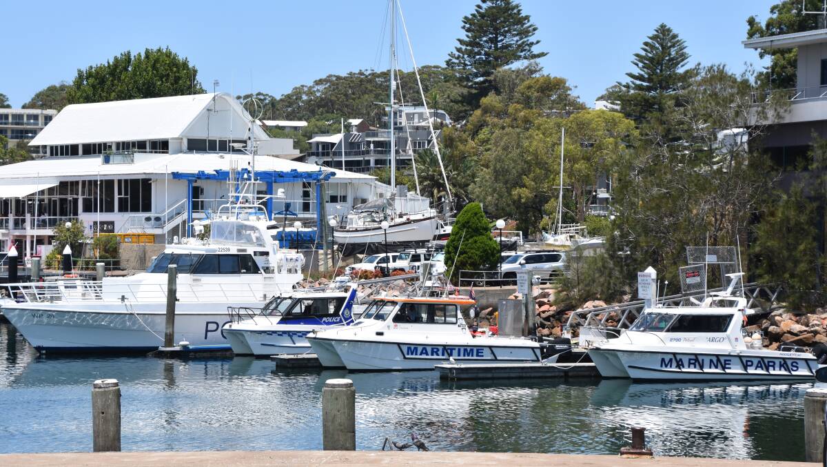 RESOURCES: NSW Maritime and Marine Area Command's base at Nelson Bay. 