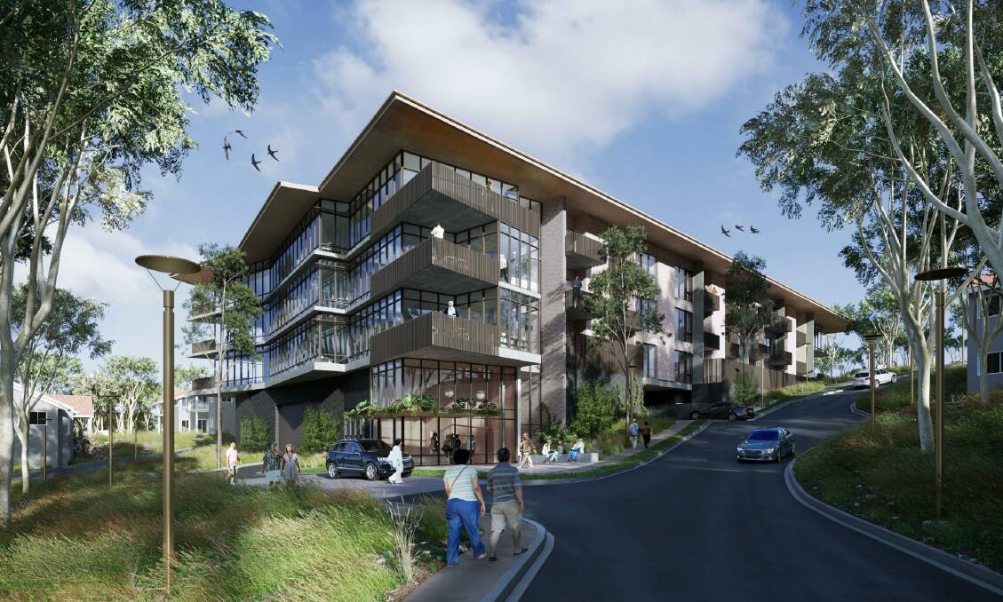 DESIGN: An artist's impression of the 108-room aged care facility planned for Bolton Clarke's existing seniors living site at Botlon Point. 