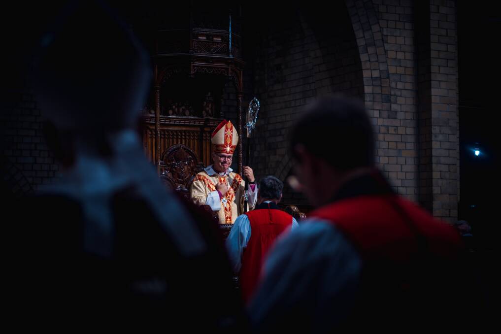 Dr Stuart was elected Newcastles 14th Anglican Bishop in November 2017, during a special session of synod, and officially installed at Christchurch Cathedral in Newcastle in February 2018. Picture by Simon McCarthy