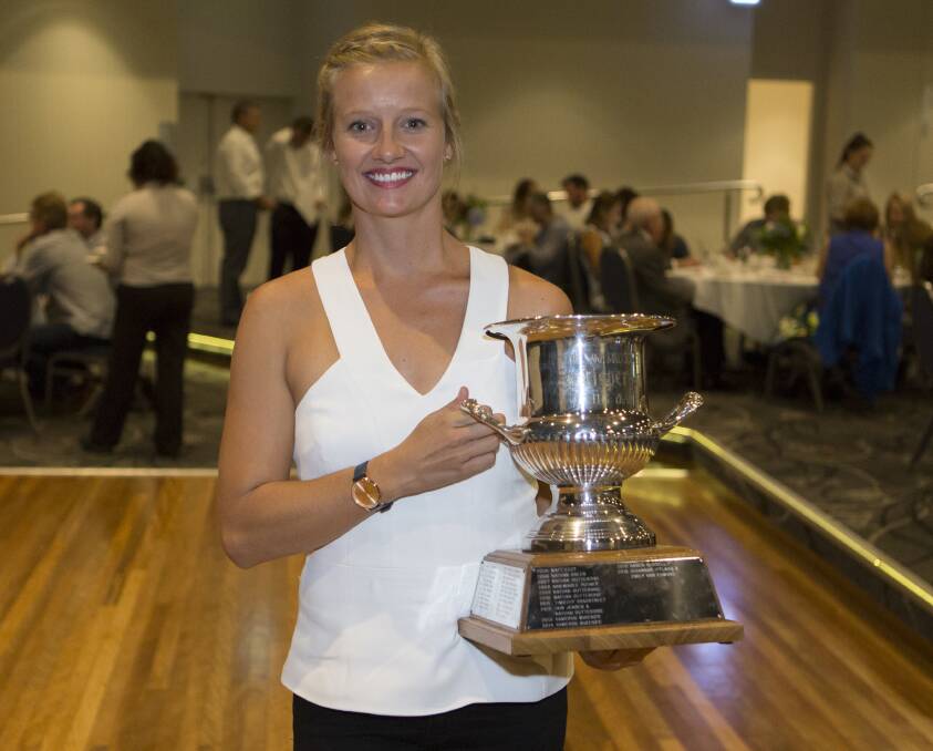 Cliff diver Rhiannan Iffland claimed the 2017 Lake Macquarie City Council Sports Person of the Year award.