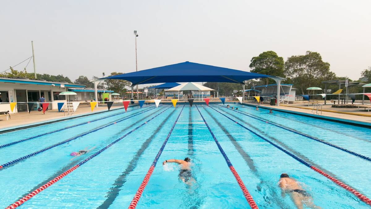 The new shade structure at Speers Point Swim Centre. Picture: Lake Macquarie City Council