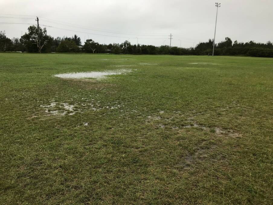 Black Diamond shared these images of Tulkaba Park in Teralba on Friday morning along with the news that the AFL women's gala day, due to held this weekend, is cancelled.
