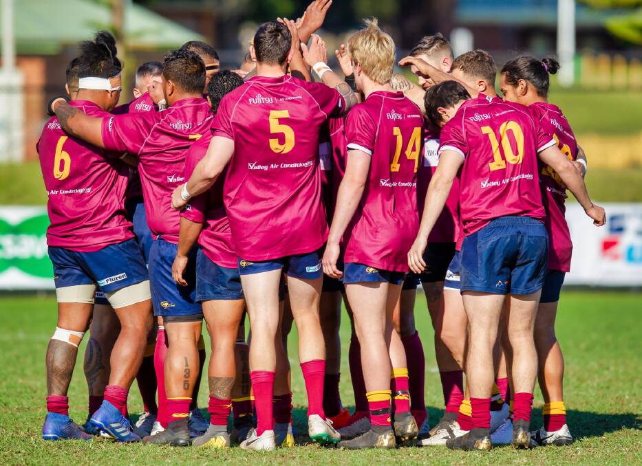 RESILIENT: The Lake Macquarie Roos wrapped up their 2019 season on Sunday following a tense 27-all draw with Merewether in the premier one elimination final. Picture: Stewart Hazell