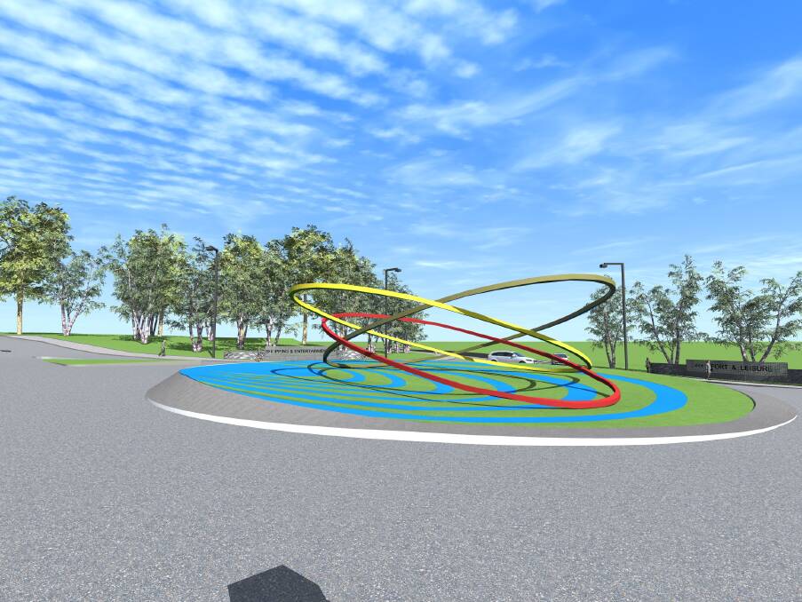 MODERN: An artist's impression of an interchange roundabout.