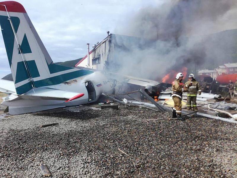 The flight operated by regional airline Angara made an emergency landing after its engine failed.