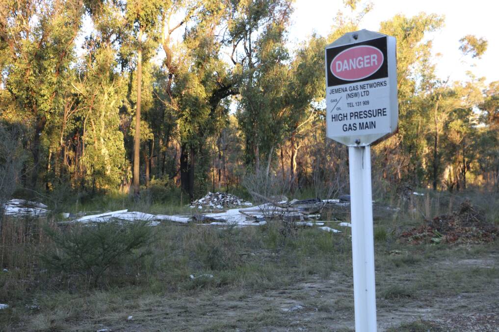 DANGER: The scene of the latest asbestos dumping ground, on Monday. Picture: Jamieson Murphy