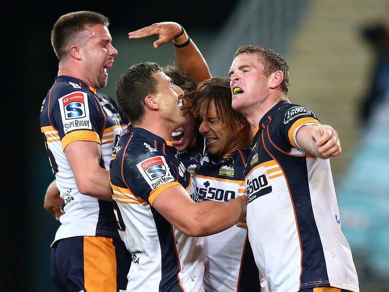 The Brumbies have struck late to beat the Waratahs 24-23 in Super Rugby AU at ANZ Stadium.