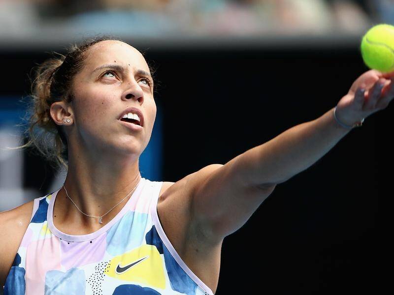 In her first match in five months, Madison Keys has beaten Belinda Bencic at the Qatar Total Open.
