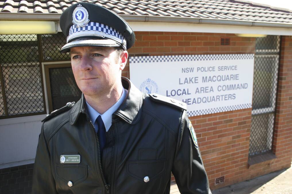 DRUG SCOURGE: Lake Macquarie police chief Superintendent Brett Greentree. Picture: David Stewart