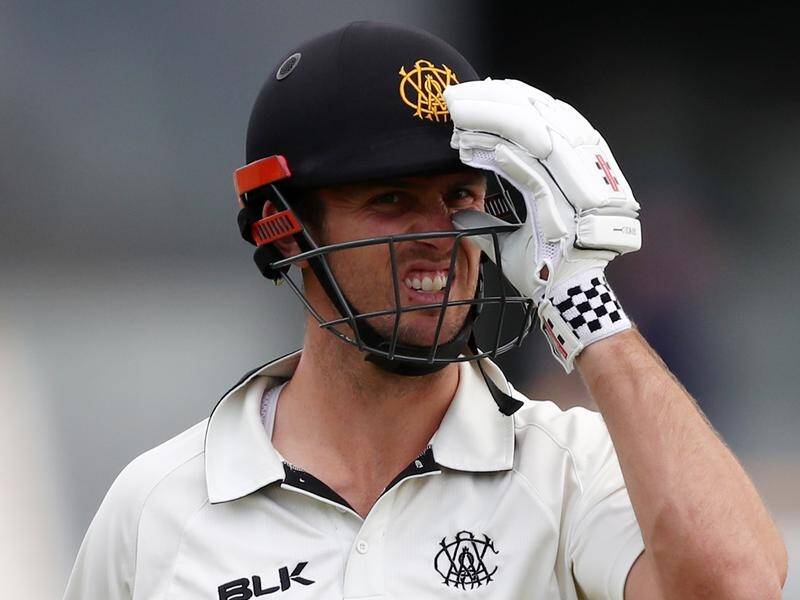 Mitch Marsh says it's the first and last time he'll be punching a wall after breaking his hand.