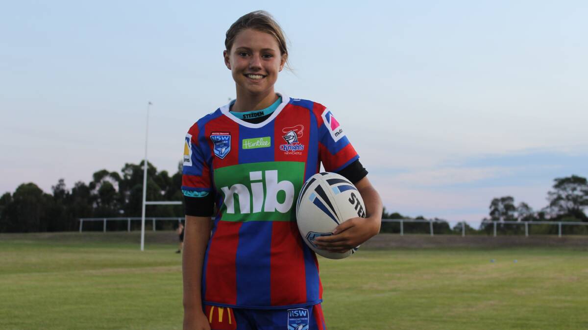 IMMEDIATE IMPACT: Emily Harman "came up with two key plays" for the Knights in their debut match in the Tarsha Gale Cup. Picture: Isaac McIntyre