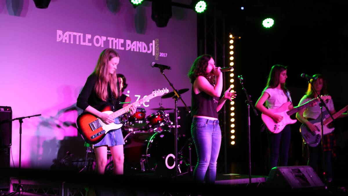 Polarize perform in Central Coast's Battle of the Bands in 2017. The competition is designed to springboard young coastal bands into the limelight.